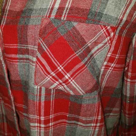 Buffalo David Bitton Button up Plaid Shirt Tunic Size  M - Picture 7 of 13